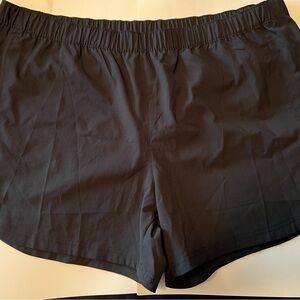 Columbia Black Athletic Shorts with Elastic Waist